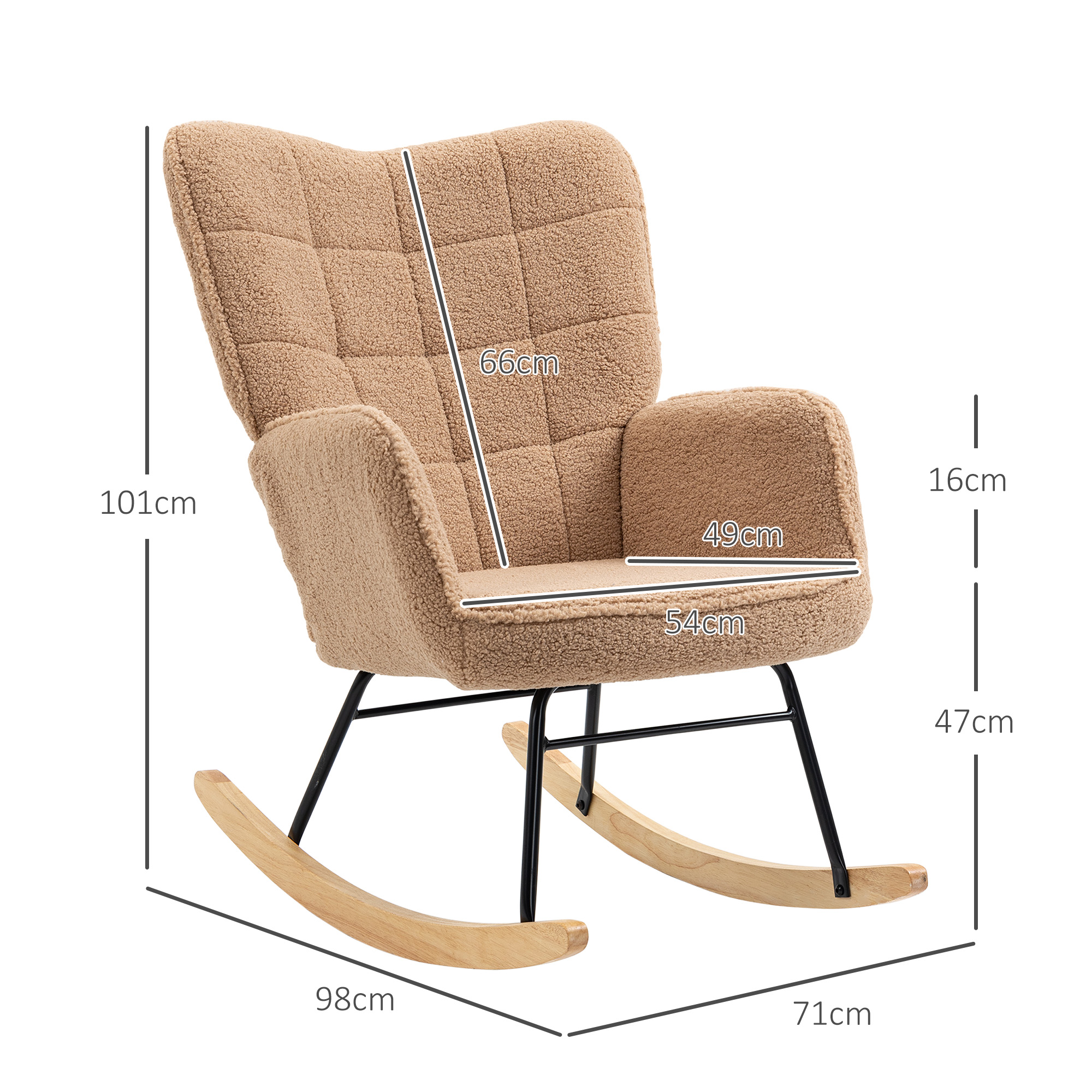 Fauteuil bascule confortable