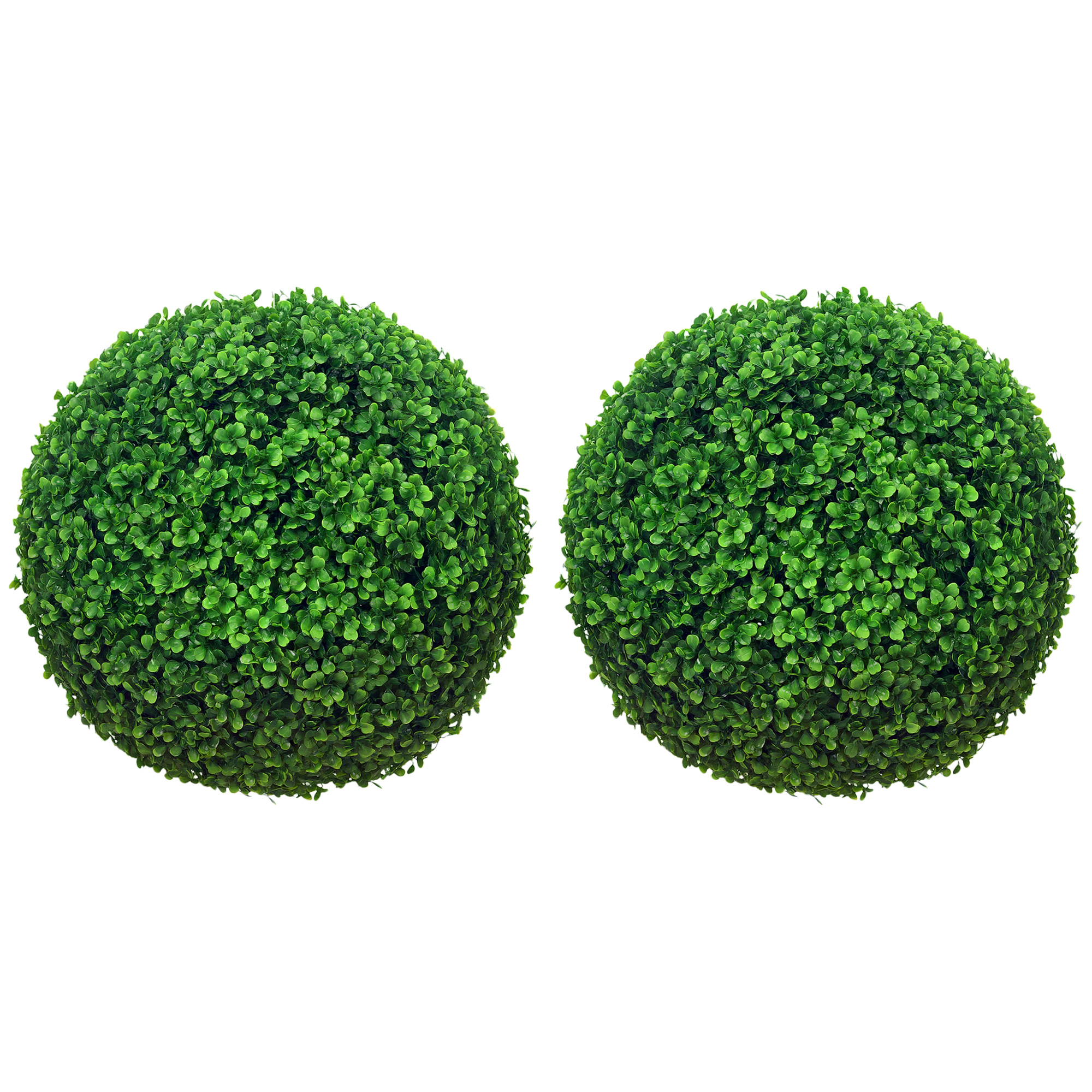 Lot de 2 boules de buis artificielles de