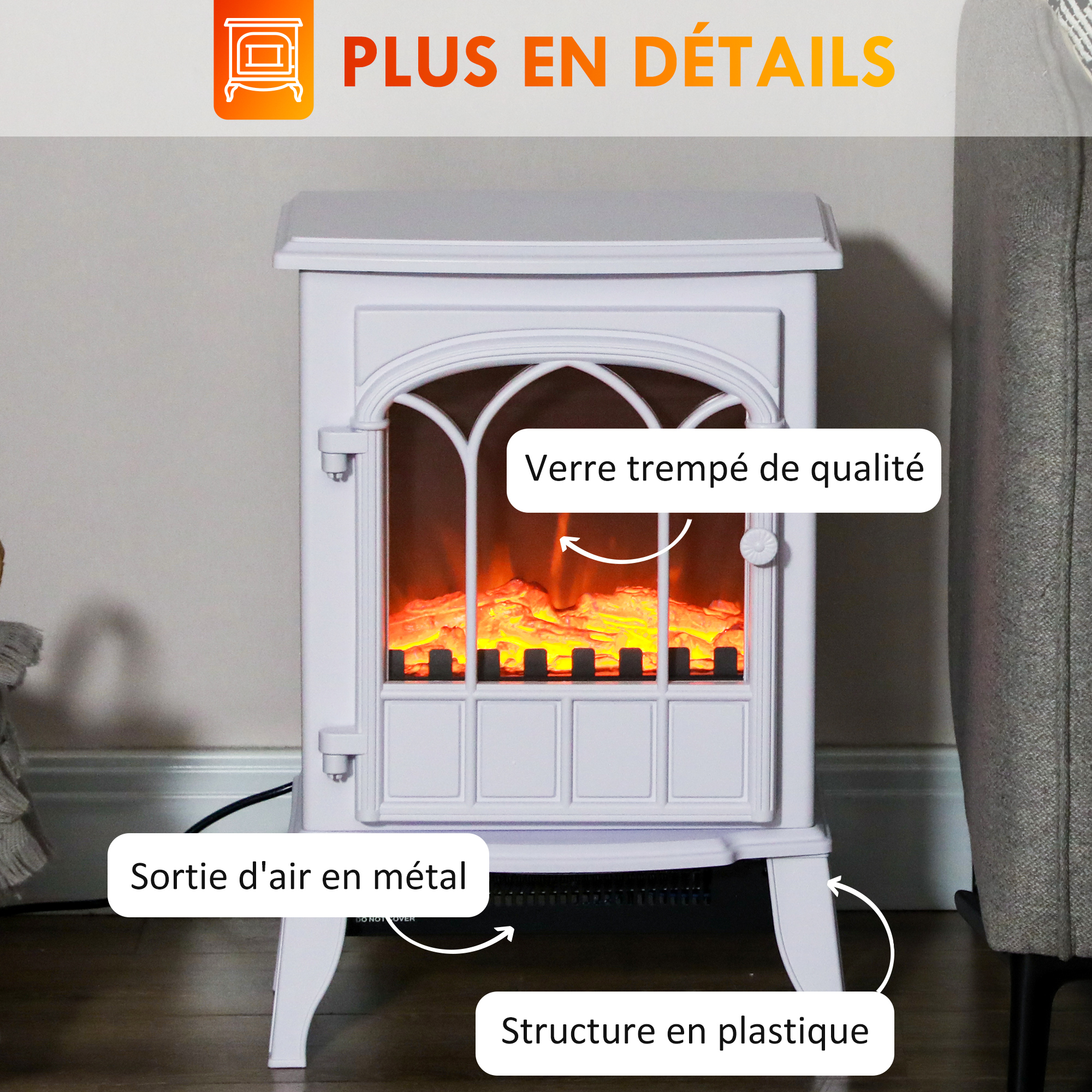 Sécurité anti‑surchauffe, porte en verre trempé résistant