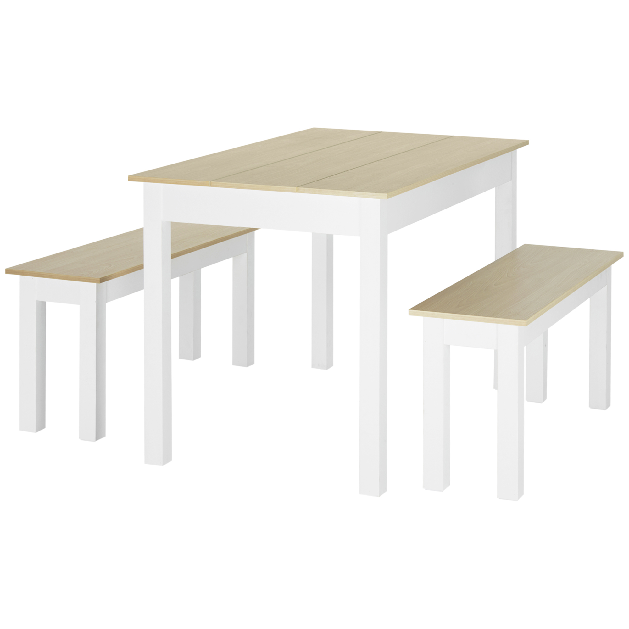 Ensemble table et banquettes salle à manger Beyamis - vue d'ensemble