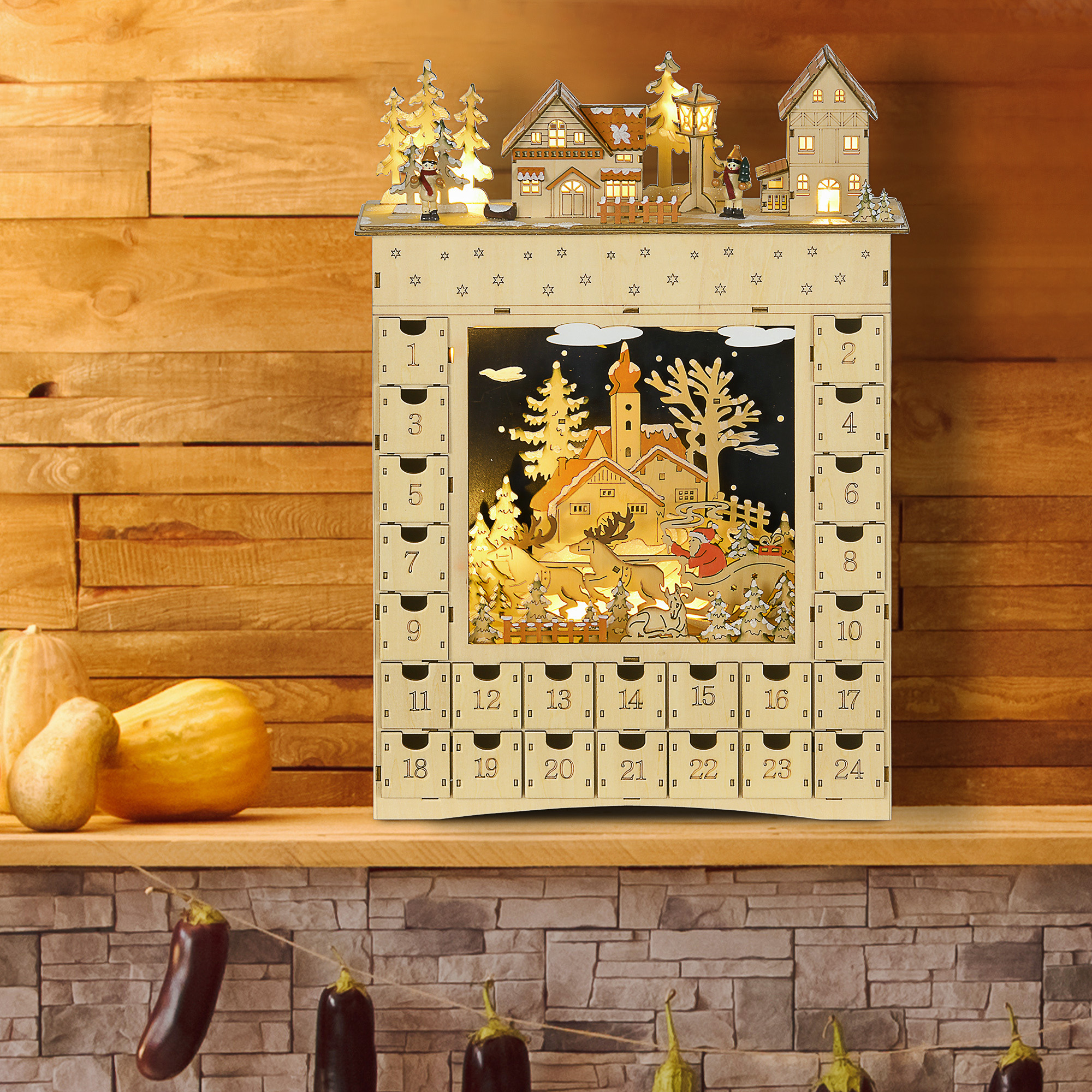 Calendrier de l'Avent 24 tiroirs