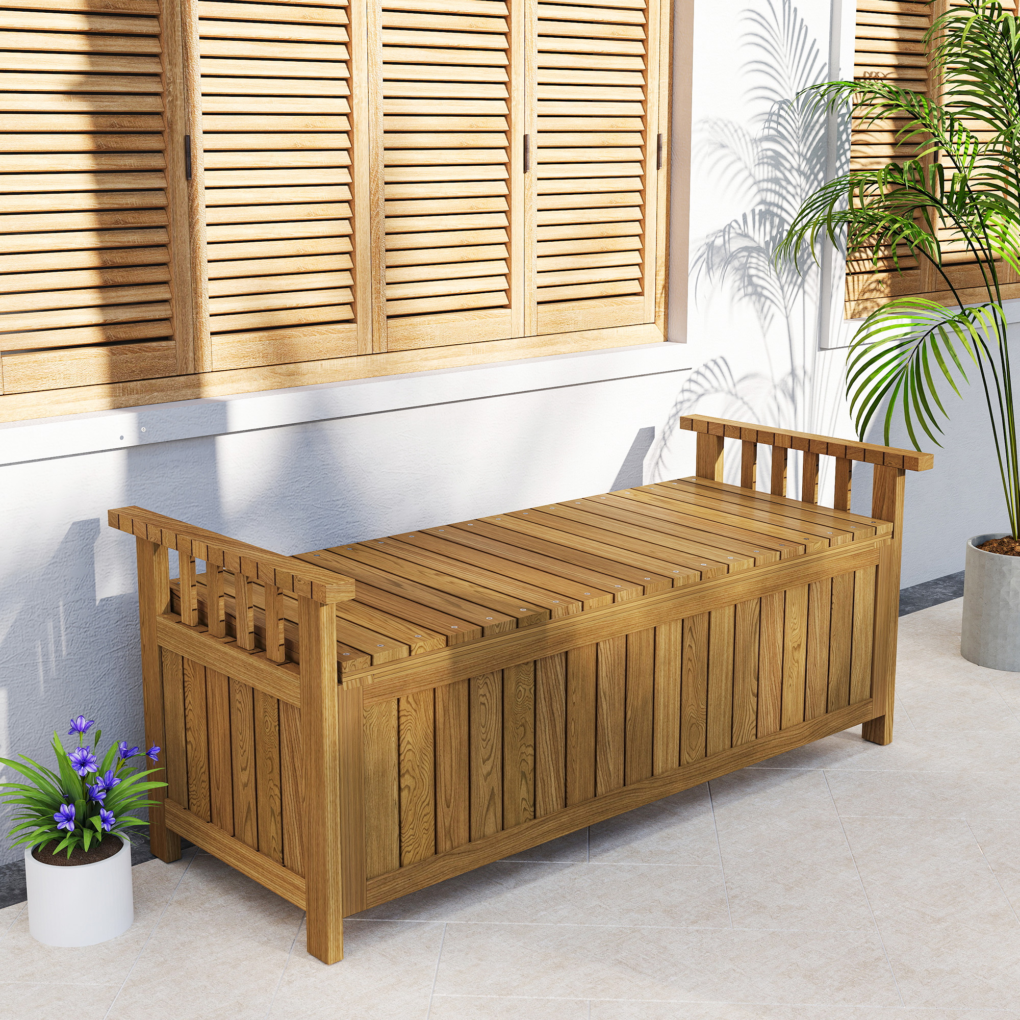 Banc jardin dans un espace vert