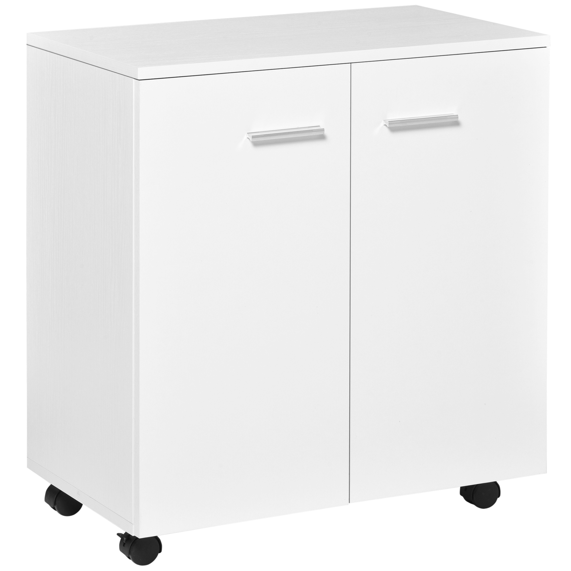 Meuble de Rangement Buffet bas sur roule