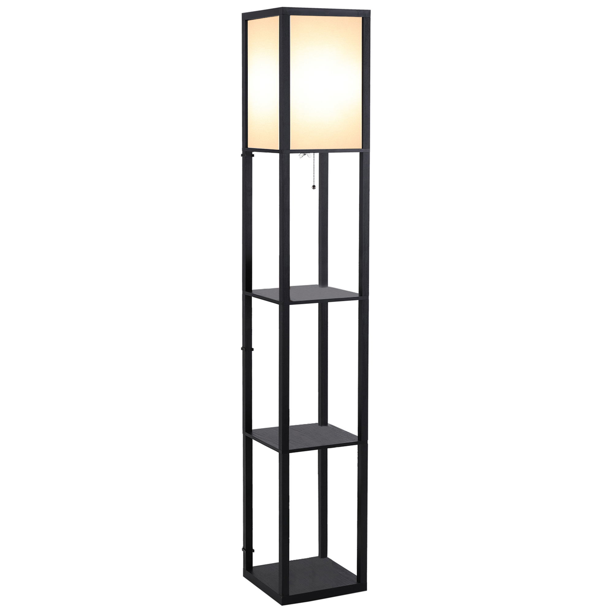 Lampadaire étagère 26L x 26l x 160H cm 3