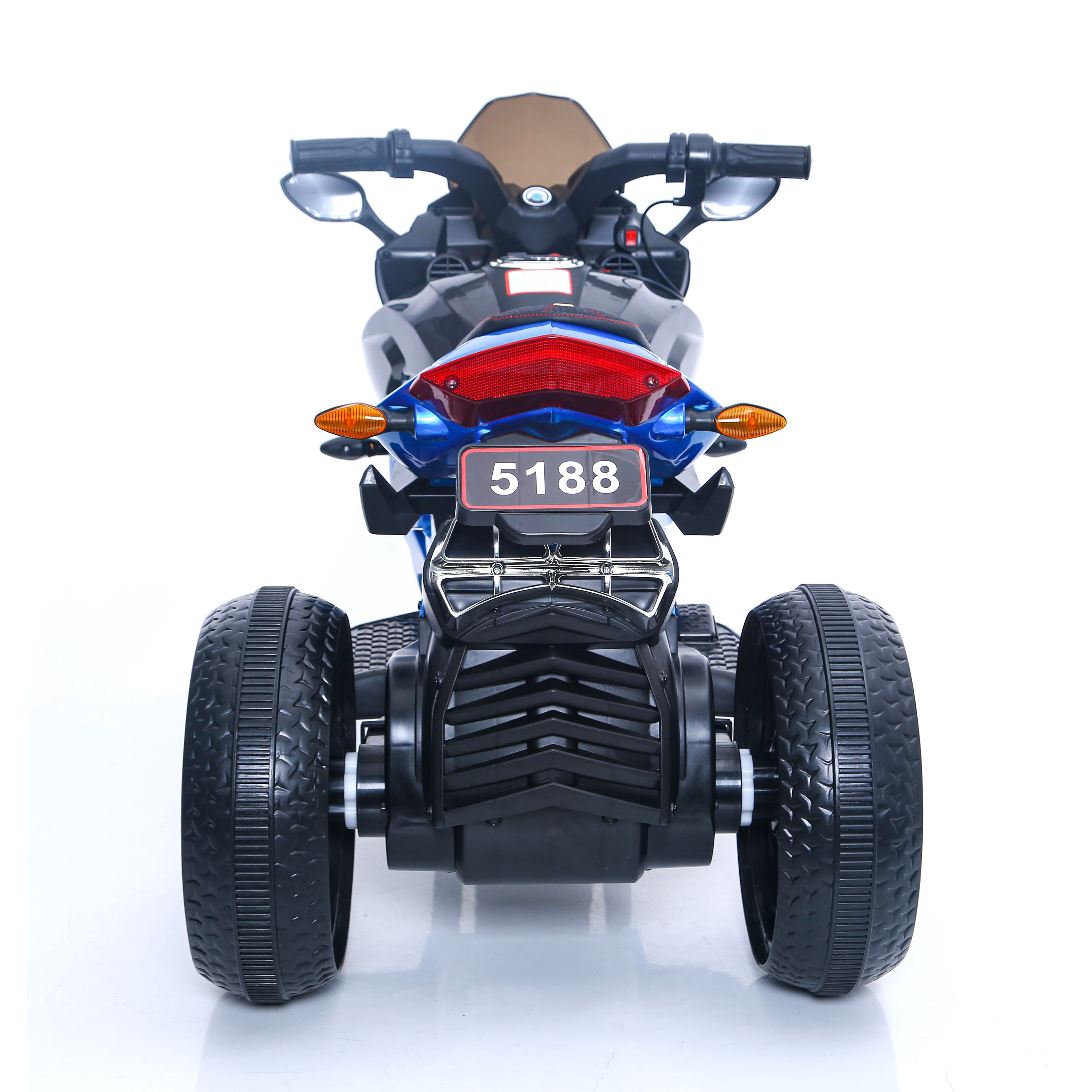 Trike sport bleu grand format vue de face