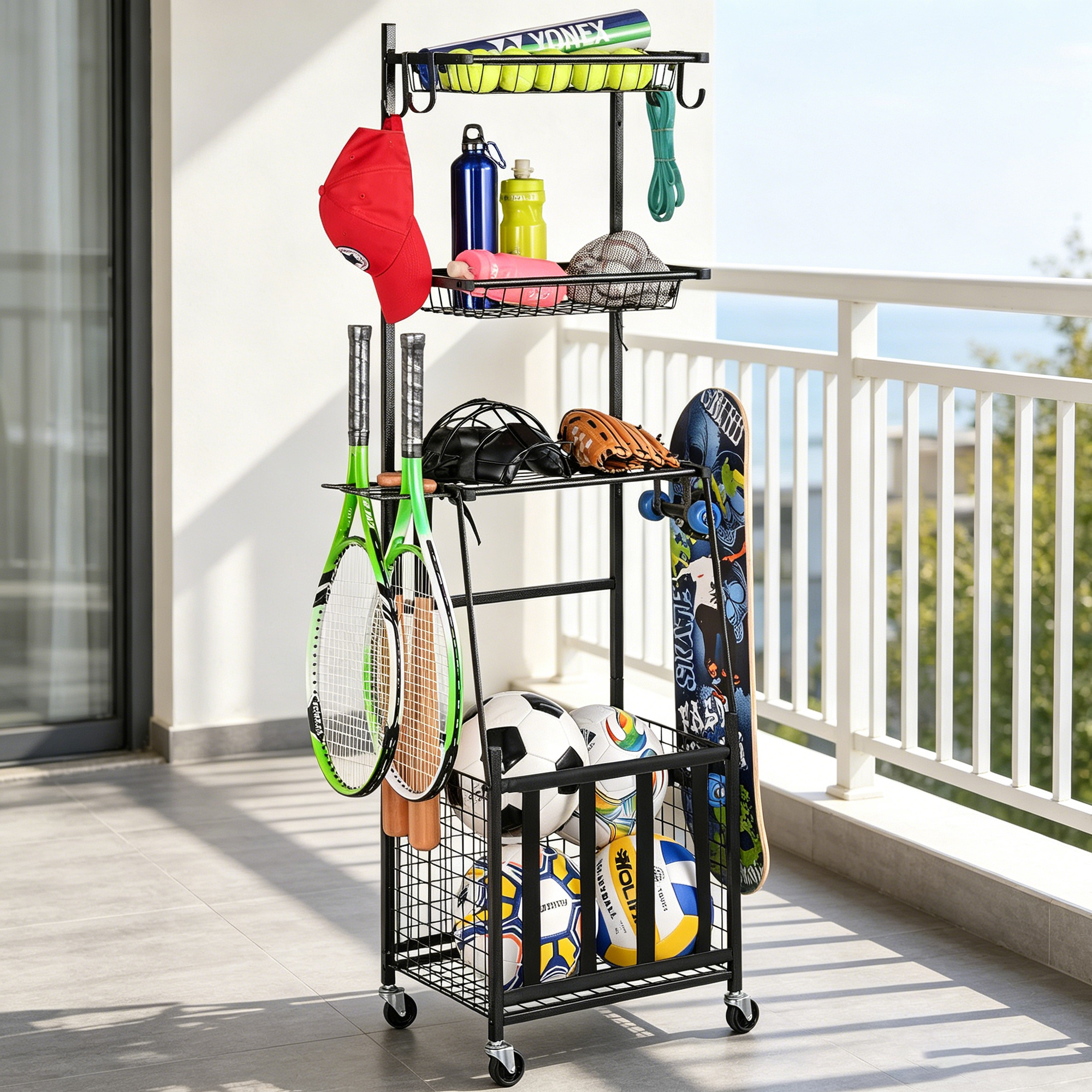 Utilisation balcon et espace fitness maison