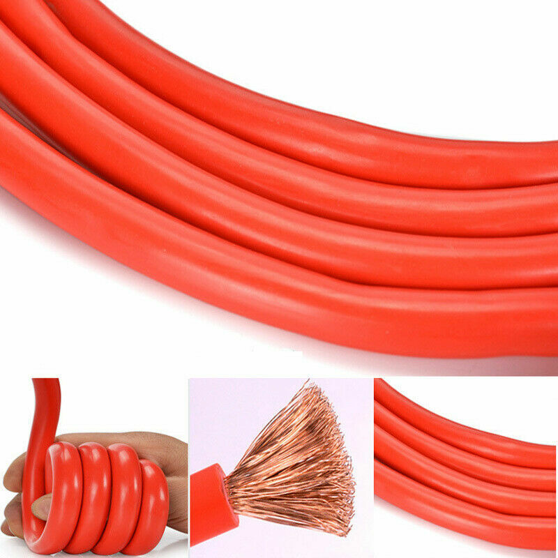Détail des pinces isolées rouge et noir