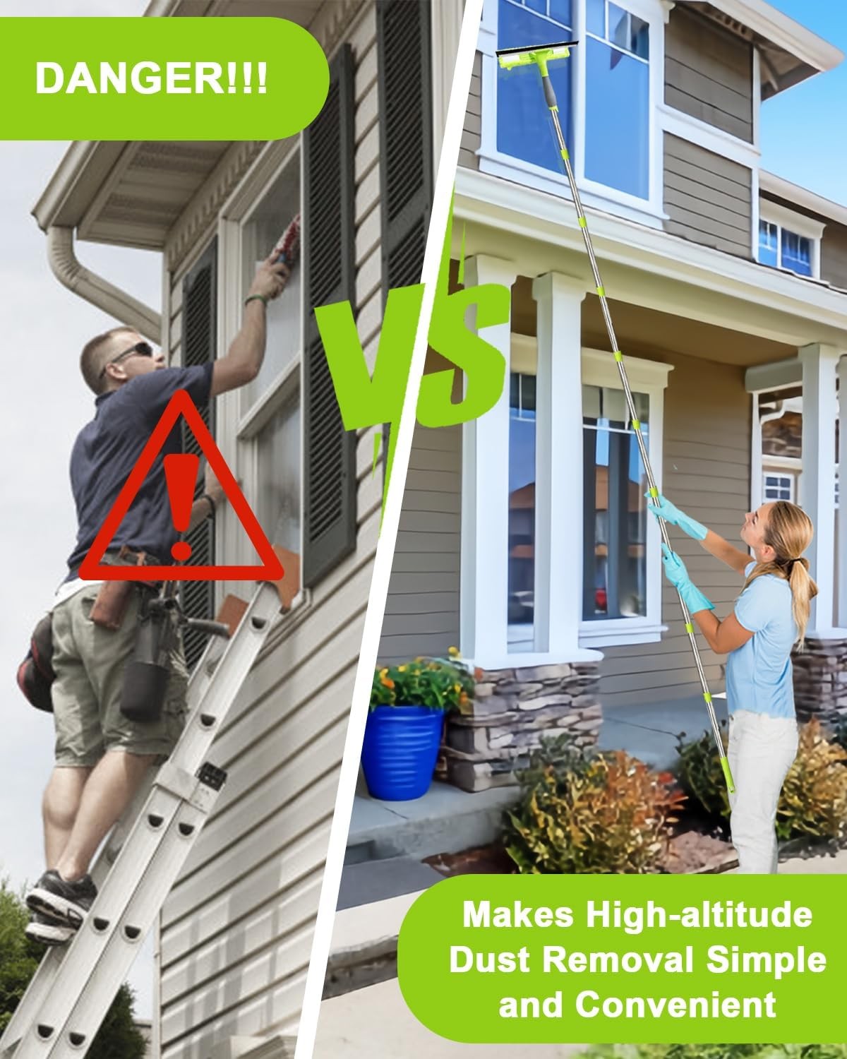 Kit nettoyeur vitre 4,5m vue complète