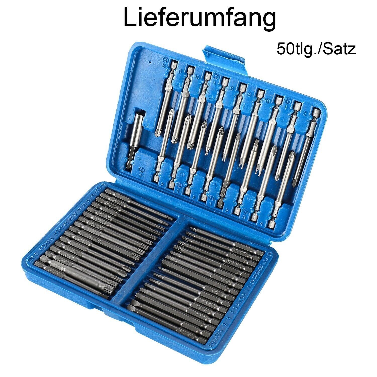 Kit 50 embouts boîte de rangement vue générale