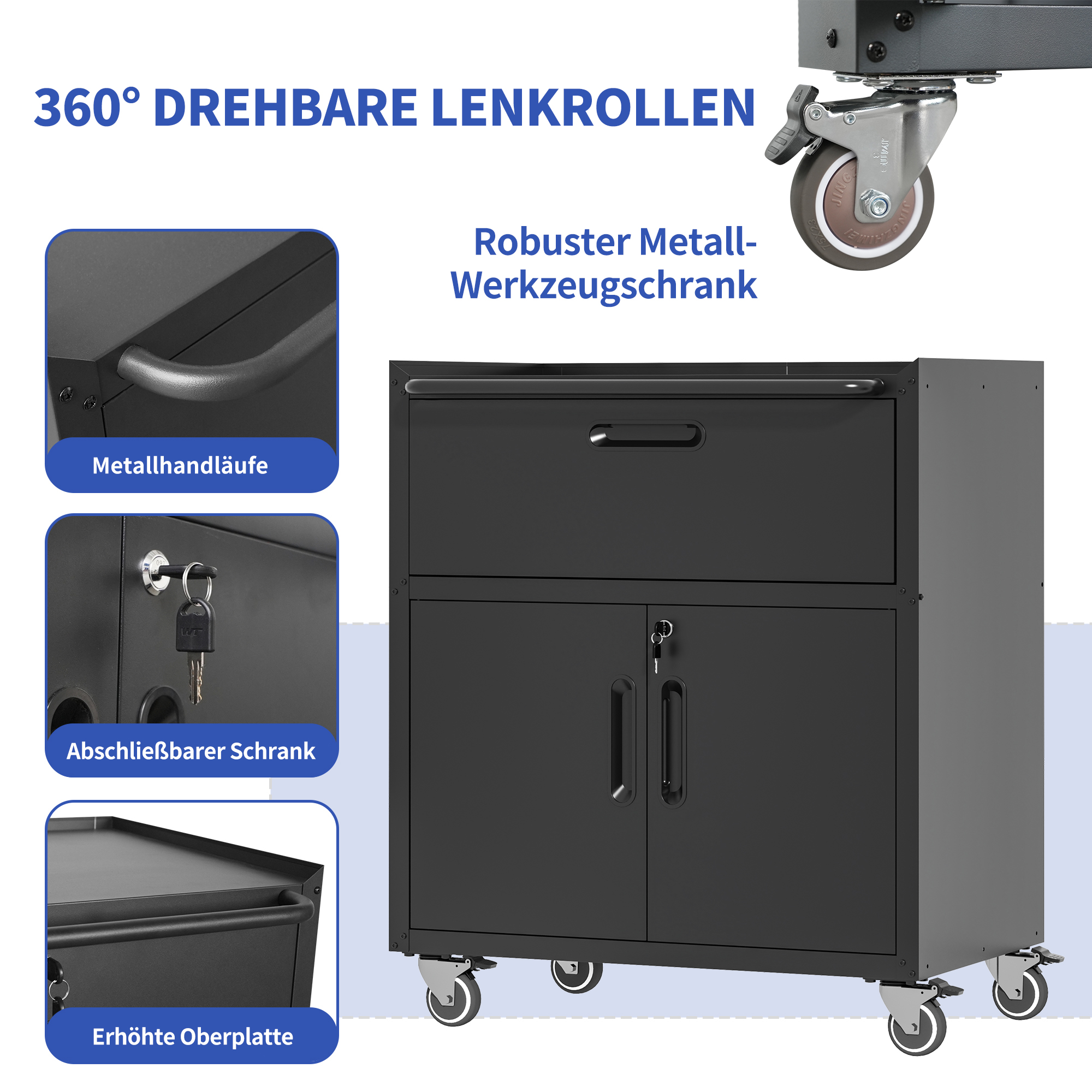 Armoire à outils mobile vue générale