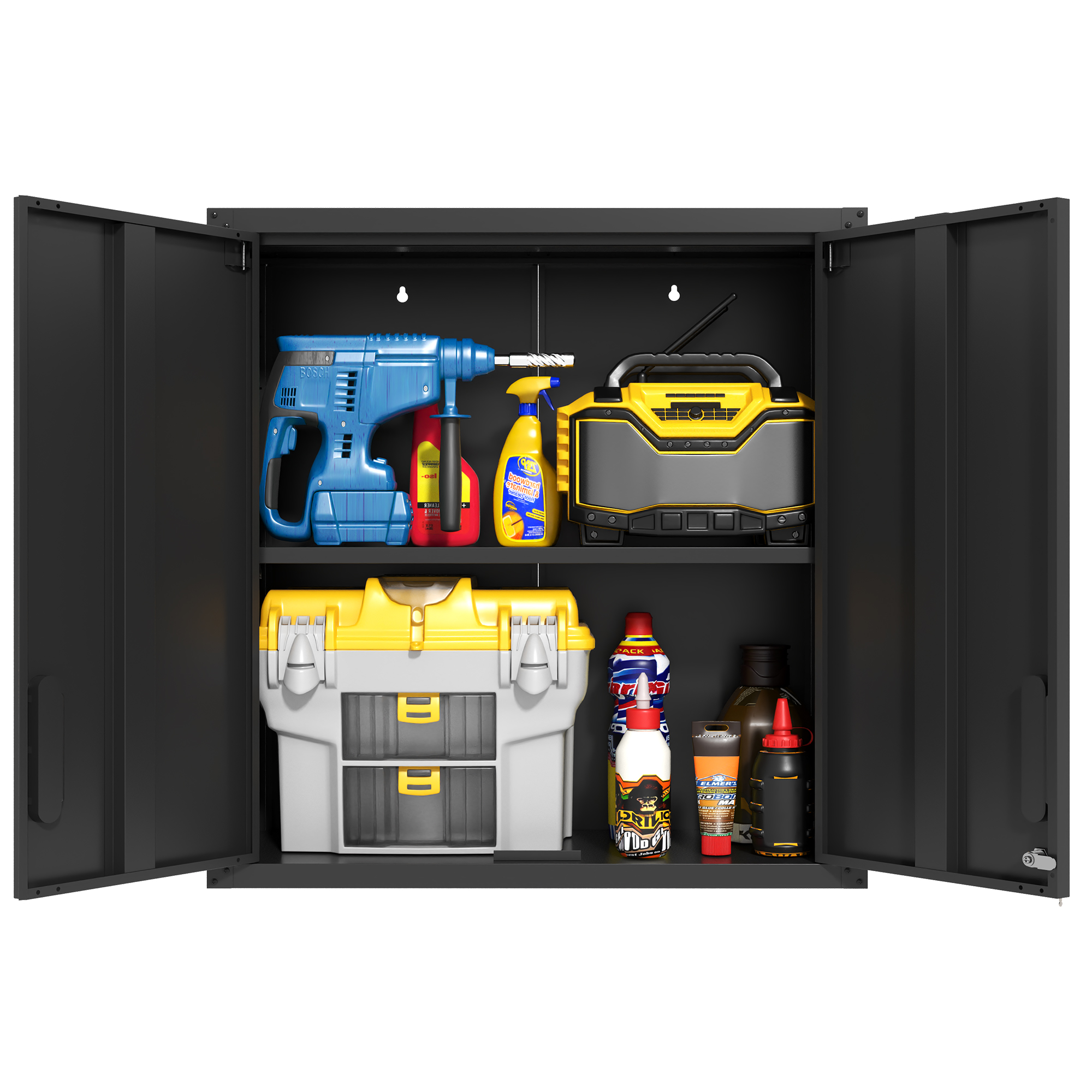 Exemple de rangement outils dans l'armoire