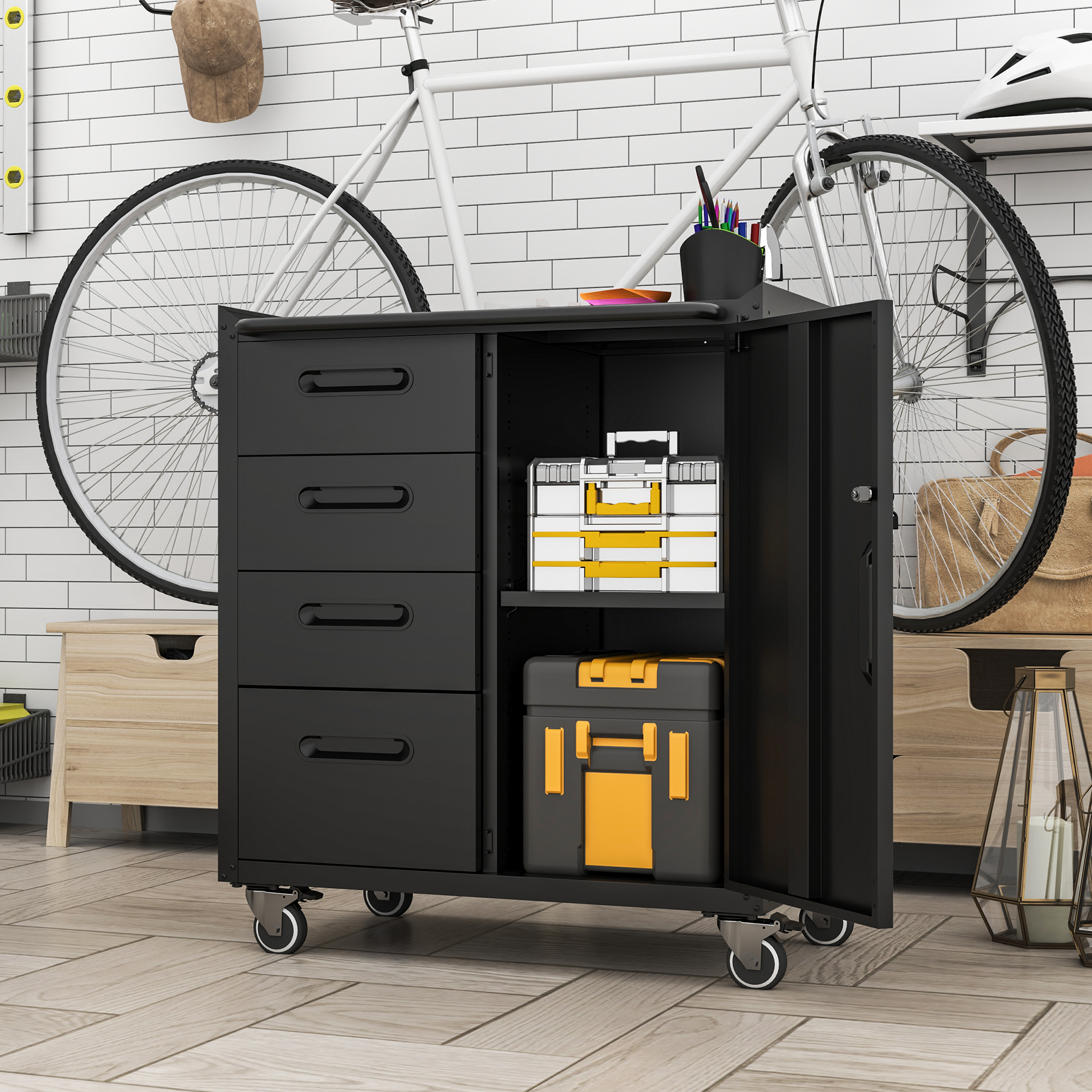 Caisson en environnement garage