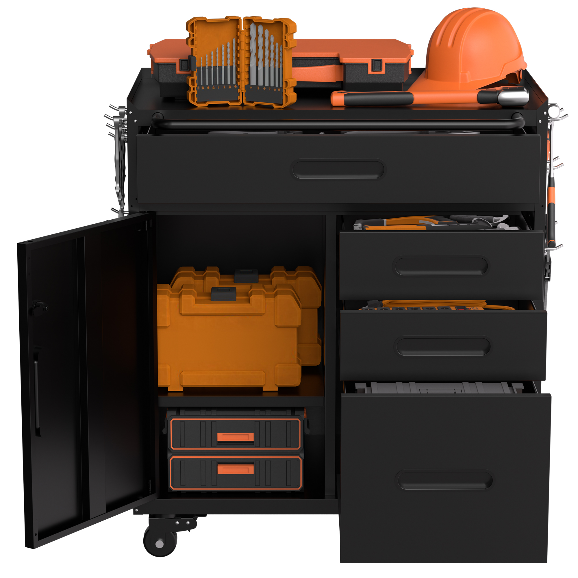 Armoire à outils mobile vue générale