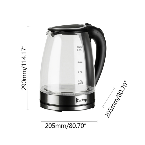  欧规 HD-1857-A 1.8L 电水壶 220.00V 220.00V,2000.00W 玻璃-56