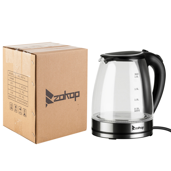  欧规 HD-1857-A 1.8L 电水壶 220.00V 220.00V,2000.00W 玻璃-80