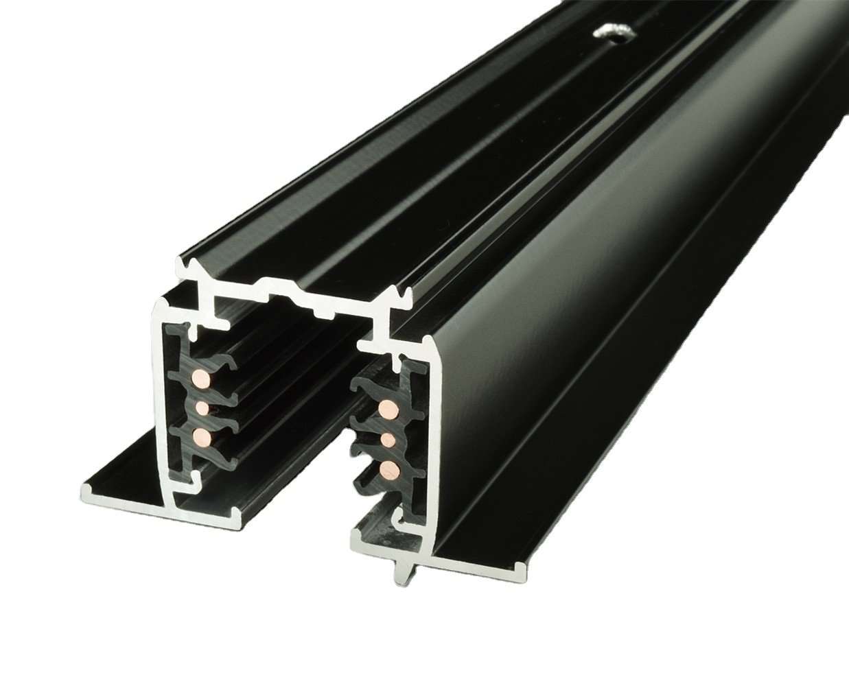 Rail triphasé noir