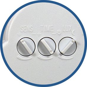reglage detecteur PIR porte ampoule E27