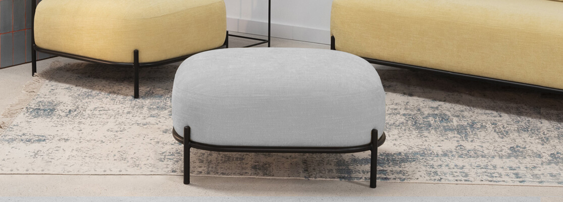 Poggiapiedi per divano economico Clair