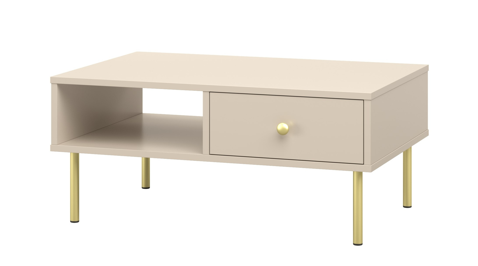 Raumhirsch Table basse VENUS Avec rangement cachemire – vue principale