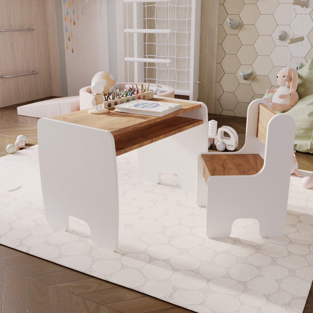 Ensemble table et chaises enfant