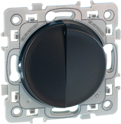 SQUARE Va et vient + Poussoir Vulcain - EUROHM 60316