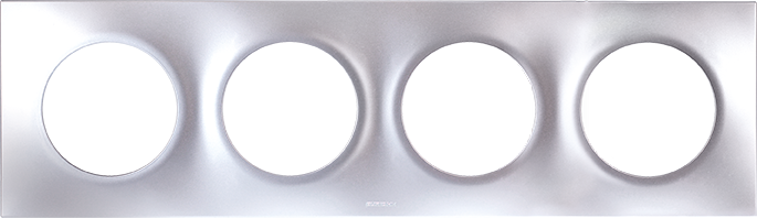 Photo SQUARE PLAQ SILVER 4P entr.71mm Ref : 60499