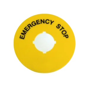 disque arrêt d'urgence