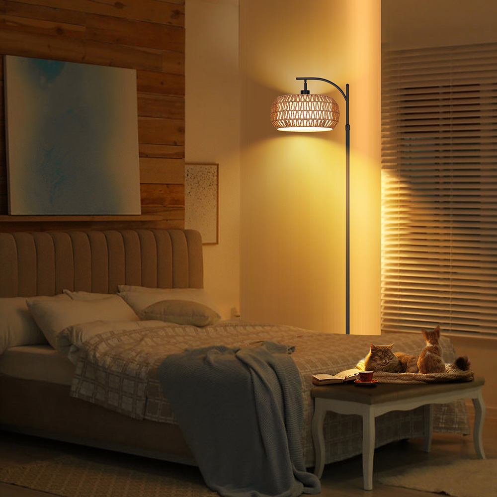 Détails techniques du Lampadaire sur Pied Salon Rotin