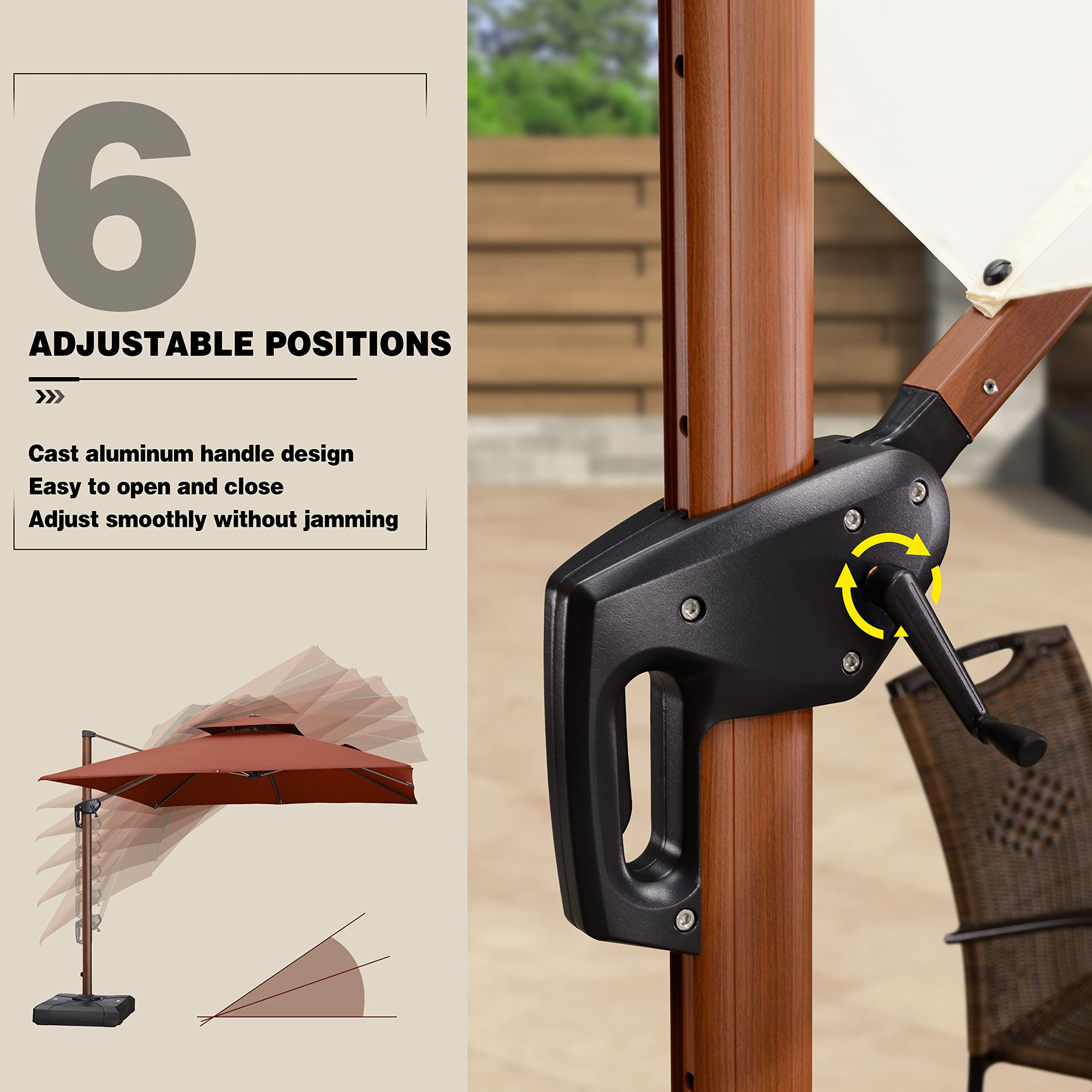 PURPLE LEAF Garden Cantilever Parasol, Large Rectangular Overhanging Patio Umbrella With Crank Handle For Balcony -Outdoor Furniture Store AAHKMJXYDAFdJAOAIMEbOAch25Oe7T 3Pt0Wo 99X94RuNcyjRjO1p1c6qiQ5e1aqOG fUJUmFVZklLdiXK0