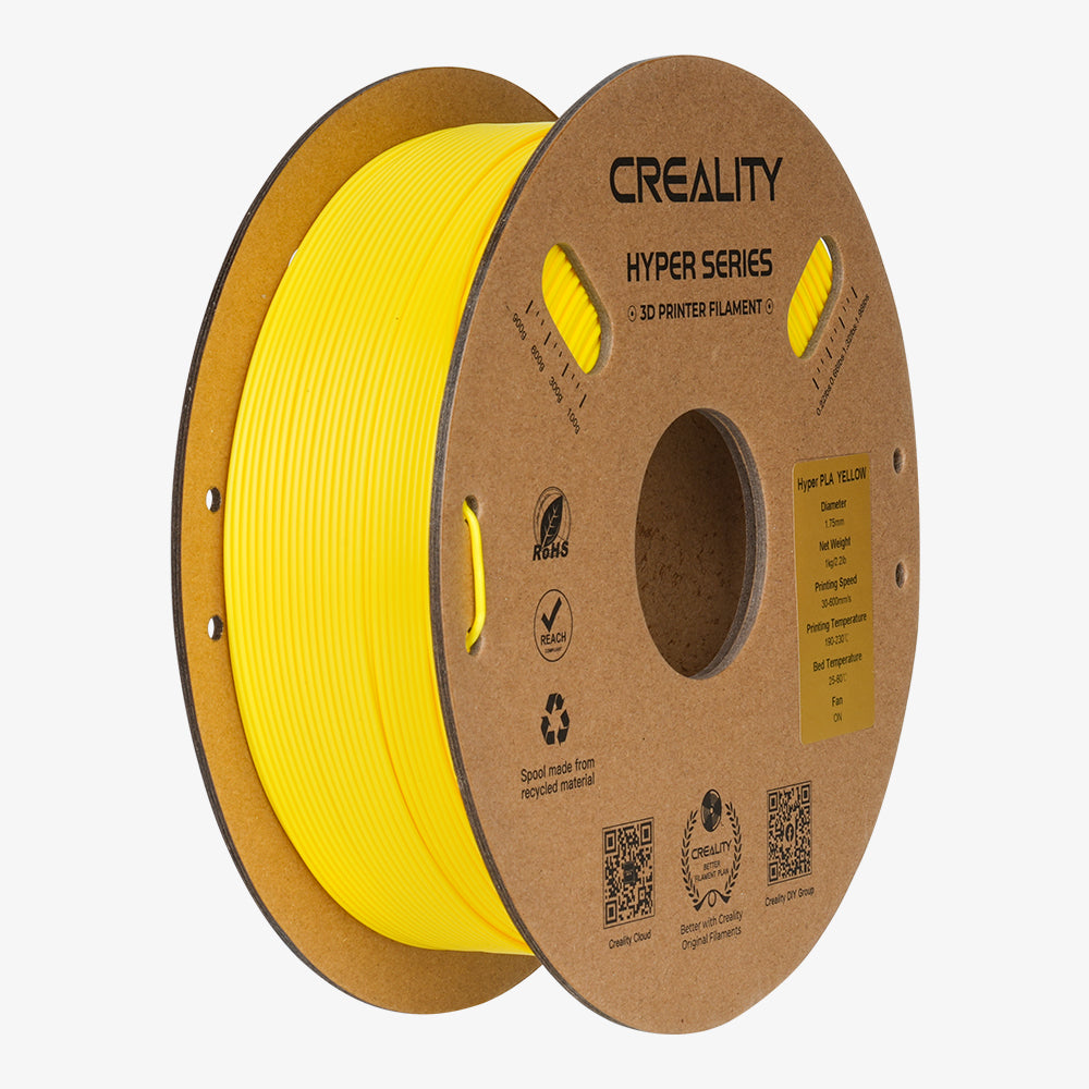 Creality Hyper PLA Filamento 1.75mm 1kg Giallo per Stampanti 3D Alta Velocità fino a 600mm/s