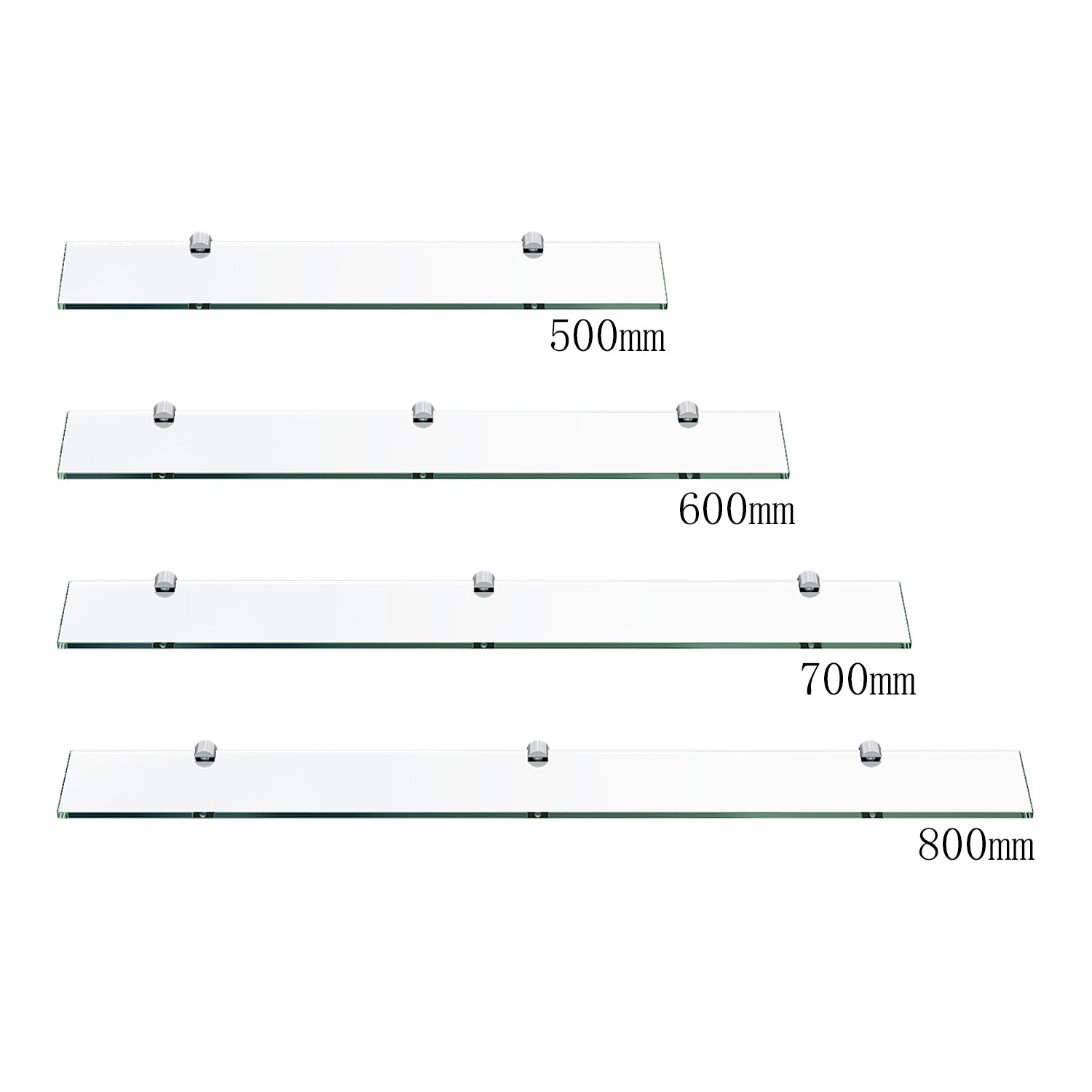 Glas Duschregal