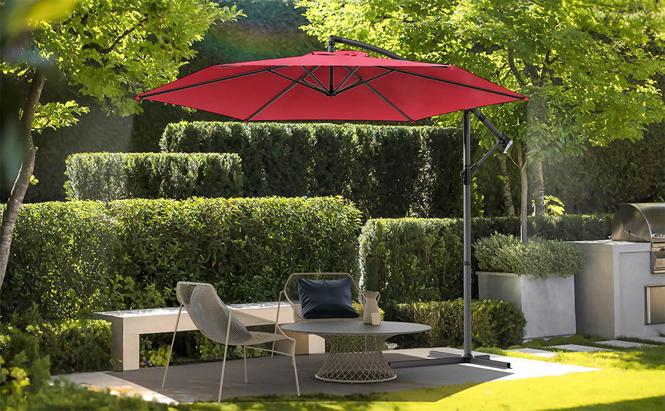 VOUNOT 3m Cantilever Garden Parasol