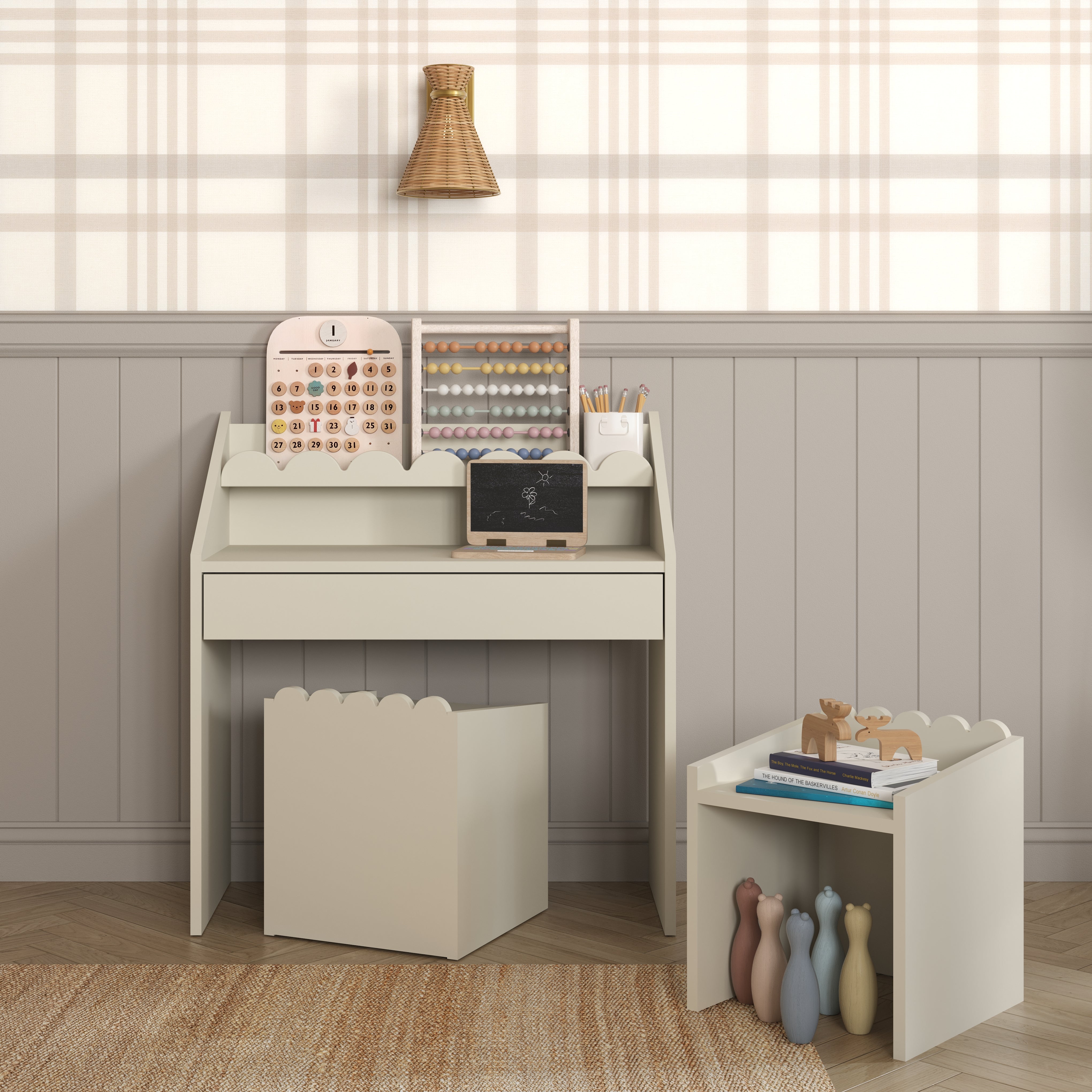 Bureau enfant latte