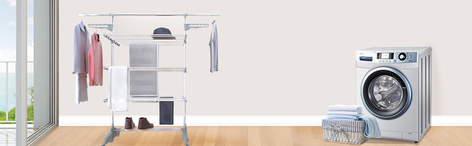 VOUNOT Large 3 Tier Clothes Airer