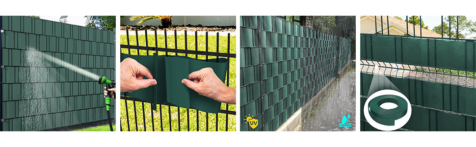 Telo Frangivista PVC Per Recinzione - 19cm X 70m - Protezione Privacy Da Giardino O Balcone - Foto 4