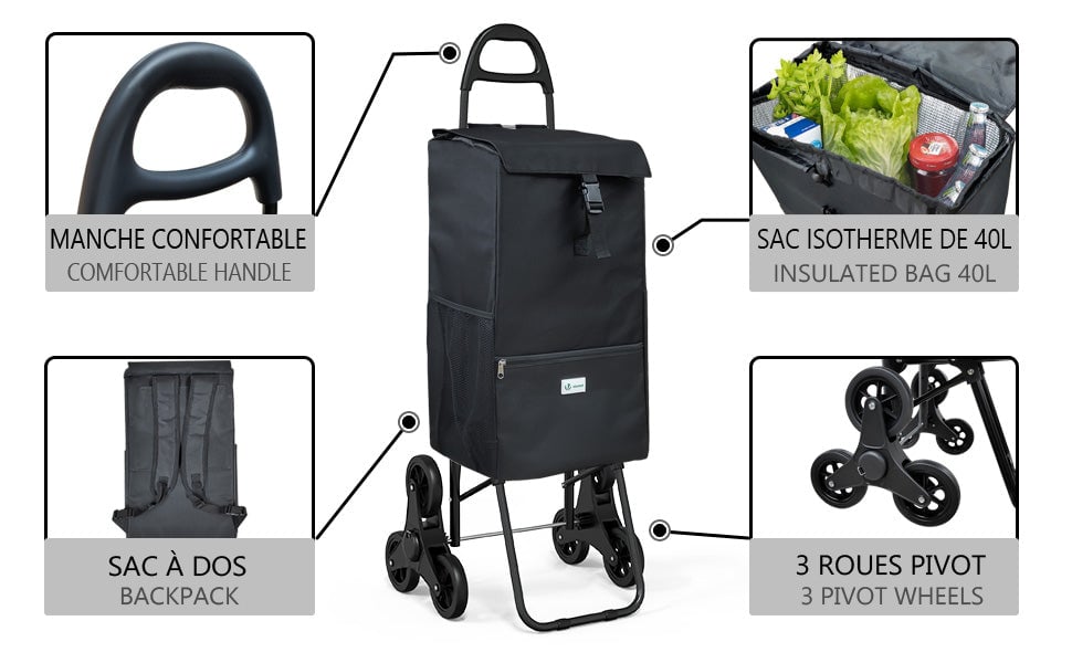 Chariot De Course Pliable Avec Sac Isotherme Monte Escalier Noir -VIDAXL || Bosch || Whirlpool Soldes AAHKMJXYDAFdJAOAIMEbOAch25Oe7T 3Pt0Wo 99X94RuPhxQnAu4fXOD8YNHjEdpViMNwJ GbHGSyn6R J1u6lNtPm