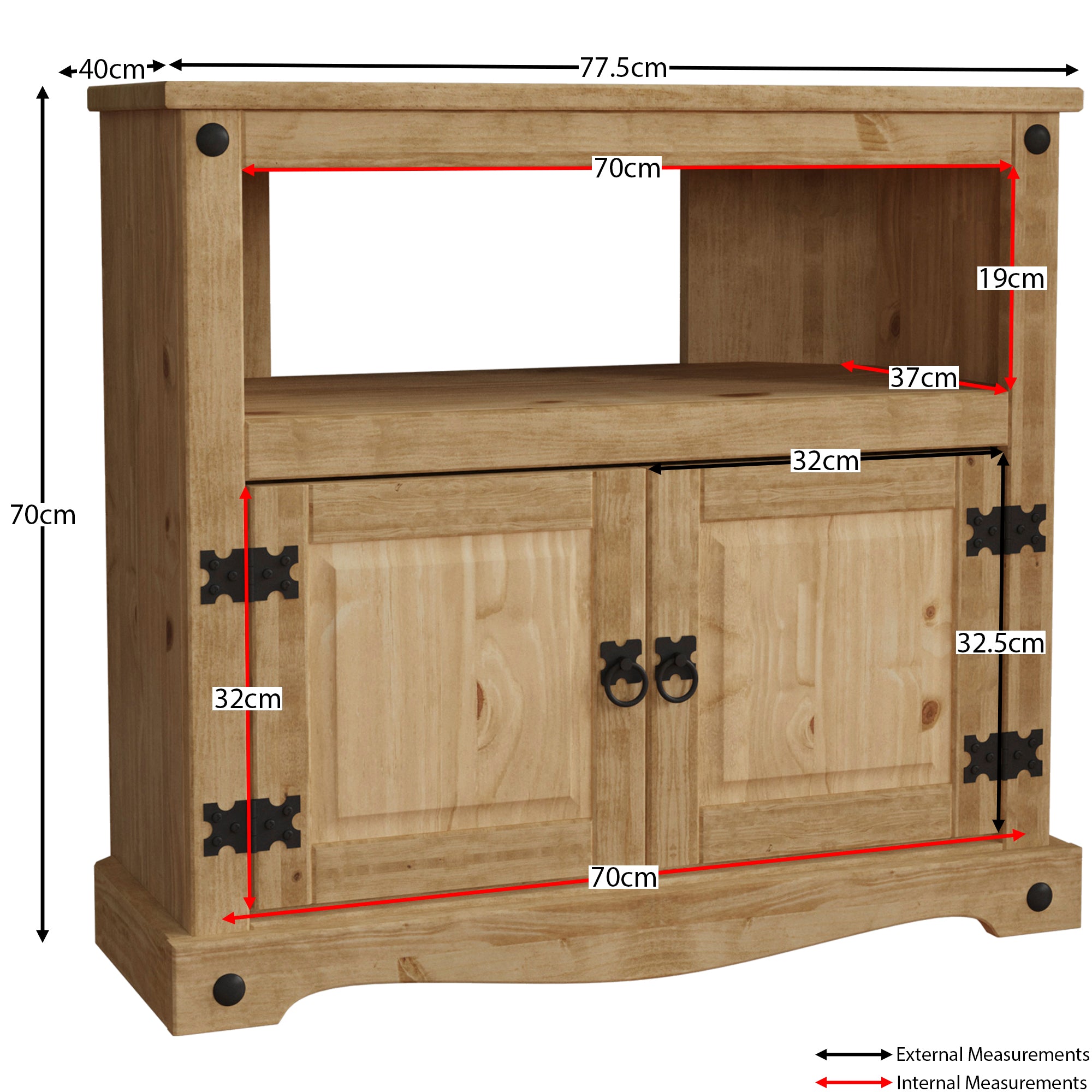 Meuble TV d'angle Corona
