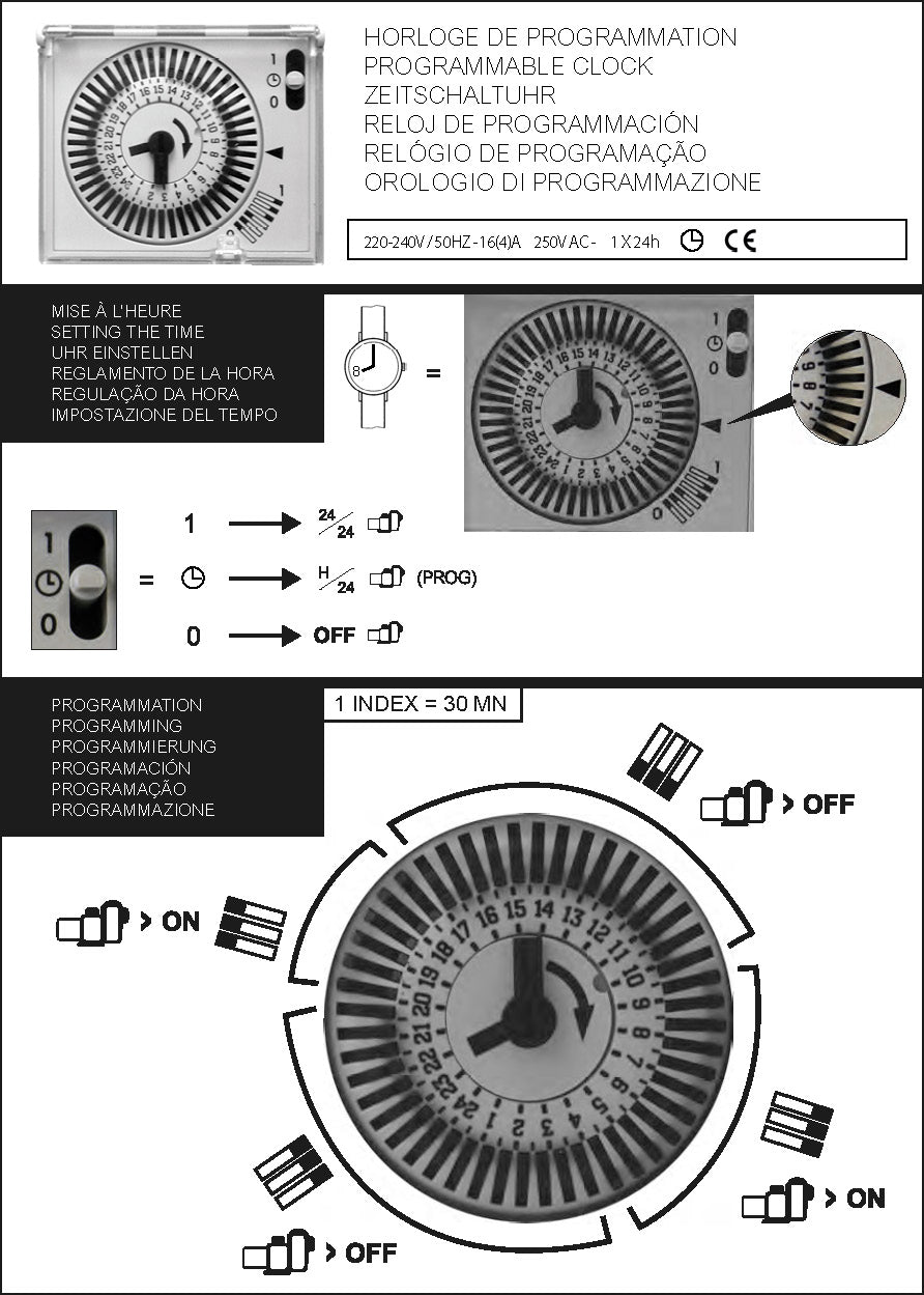 notice horloge modulaire