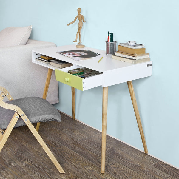 SoBuy scrivania tavolo scrivania bianca bianco FWT24-W