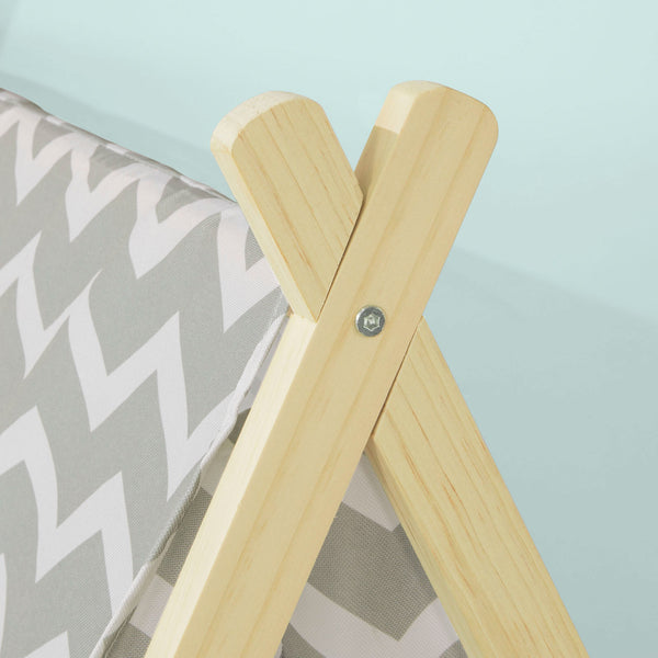 SoBuy Tenda gioco bambini tenda indiani con 2 porte e una finestra Tende giocattolo grigio OSS02-HG