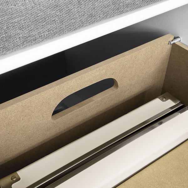 SoBuy Scarpiera Panca Scarpiera Portascarpe Bianco Con Seduta Fsr23-K-Wn