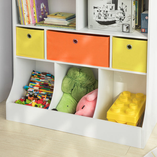 SoBuy Libreria montessoriana per bambini Scaffale portagiochi Portariviste L92*P40*A93 cm KMB26-W
