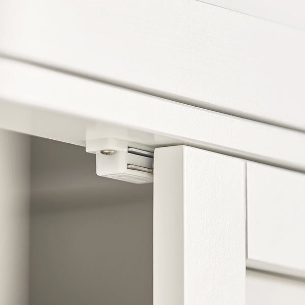 SoBuy Mobiletto Bagno Colonna Bagno Cassettiera Bagno Bianco Con Cassetti Frg238-W