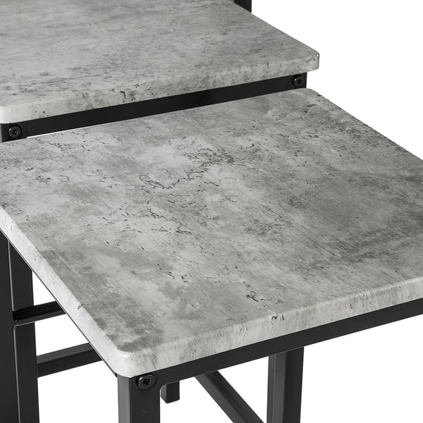 SoBuy Tavolo E Sedie Tavolo Alto Tavolo Cucina Legno Con 4 Sgabelli grigio Ogt11-HG