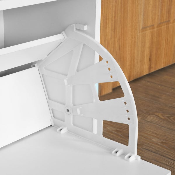 SoBuy Scarpiera Panca Scarpiera Portascarpe Bianco Con Seduta Fsr16-W