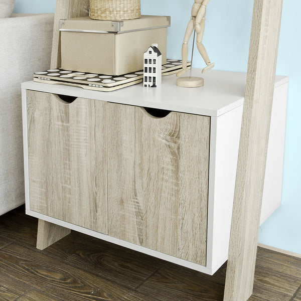 SoBuy Libreria Scaffale A Scala Libreria A Scala Bianco Frg110-Wn
