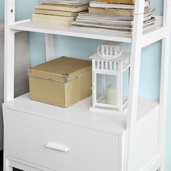 SoBuy Libreria Scaffale A Scala Libreria A Scala Bianco Frg116-W