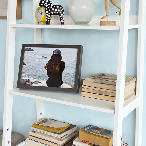 SoBuy Libreria Scaffale A Scala Libreria A Scala Bianco Frg116-W