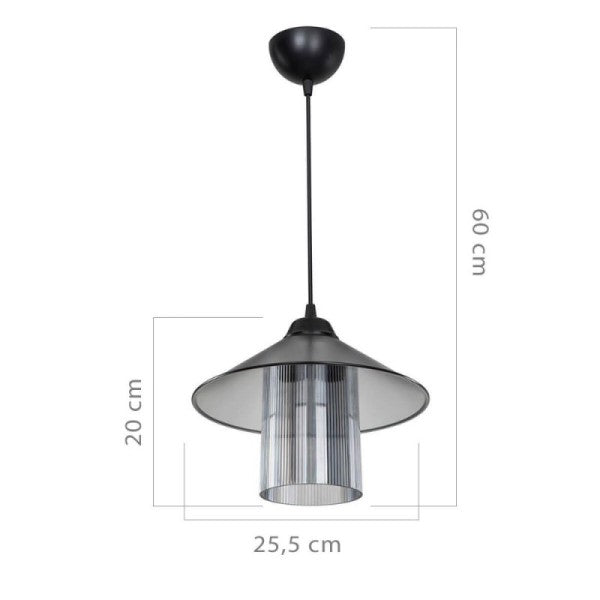 lampada vintage fumè