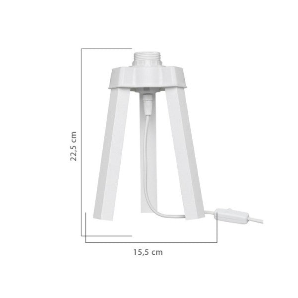 lampada da tavolo bianca